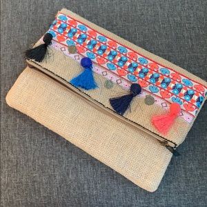 NWT Boho/chic bag with straps & embellishments